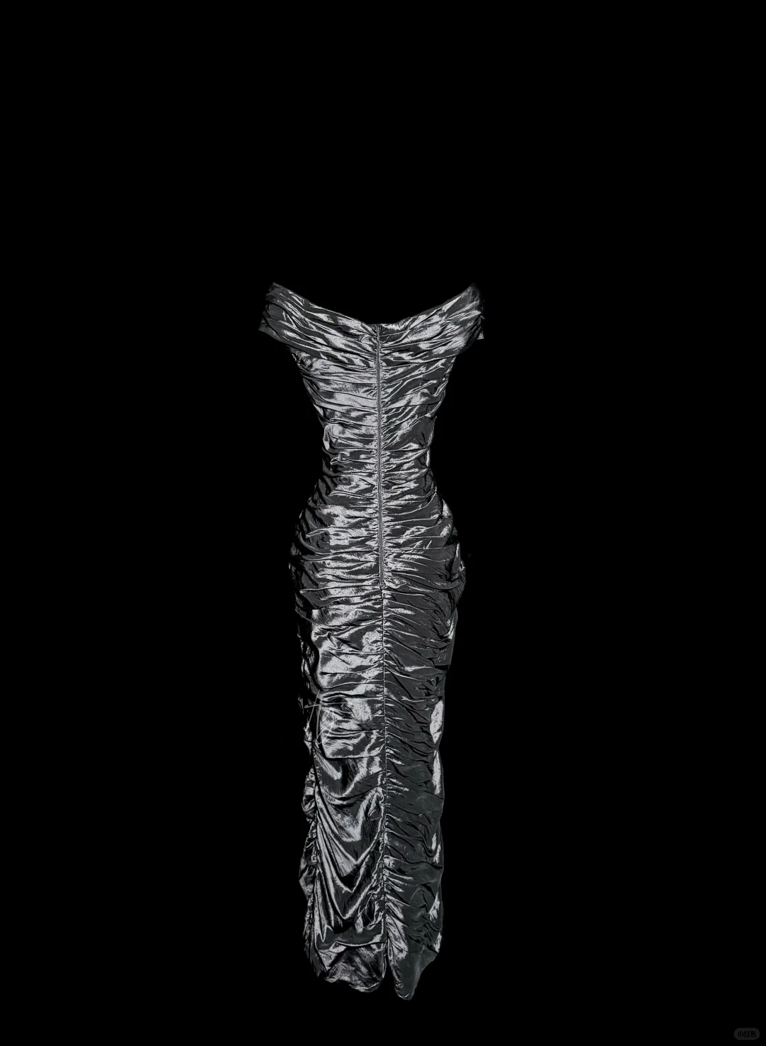 Sheath Off The Shoulder Silver Gray Sleeveless Long Prom Gown Fairy Prom Dresses SD2943