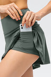 Waist Wide Waistband Active Skirt DJPT