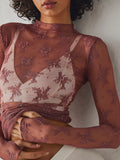 Mock Neck Long Sleeve Blouse DJPT
