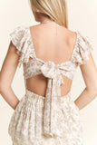 By Jane Full Size Ruffle Sleeve Tiered Maxi Dress Plus Size DJPT