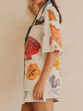 Up Short Sleeve Shirt and Shorts Set DJPT