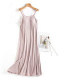 Neck Midi Cami Dress with Bra DJPT