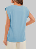 Round Neck Cap Sleeve T-Shirt DJPT