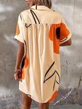 Button-Front Shirt Dress DJPT