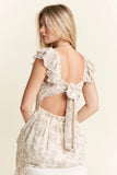 By Jane Full Size Ruffle Sleeve Tiered Maxi Dress Plus Size DJPT