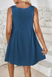 Plunge Wide Strap Mini Tank Dress DJPT