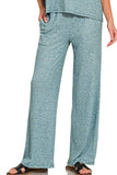 Soft Melange Short Sleeve Tee & Long Pants Set DJPT