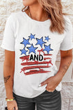 and Stripes Bow Graphic T Shirt DJPT