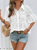 Solid Collared Neck Half Sleeve Shirt DJPT