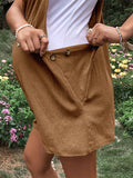 Pockets Buttons Adjusted Daily Casual Fashion Waist Overall Pants Maternity Jumpsuit Maternity