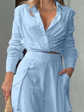 Size Long Sleeve Top and Pants Set Plus Size DJPT