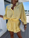 Up Top and Ruffled Skirt Set DJPT