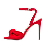 Lady Red Purple Black Knot High Heel Cool Drag Women Shoes Direct Sales Chengdu High Quality Shoes