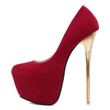 New Night Shop Sexy Velvet Waterproof Table Shoes Large Size Hate Sky Tall Women Singles Shoes High Quality Shoes