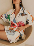 Up Short Sleeve Shirt and Shorts Set DJPT