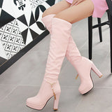 Size Size Boots Children's Boots Women's Autumn And Winter Women's Shoes Simple Fashion Boots High Heel Boots High Quality Shoes