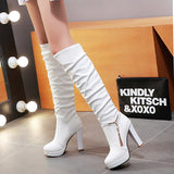 Size Size Boots Children's Boots Women's Autumn And Winter Women's Shoes Simple Fashion Boots High Heel Boots High Quality Shoes