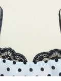 Dot Sweetheart Neckline Maxi Dress DJPT