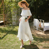 Shoulder Dress Thai New Bohemian Dress With Lean Meat Phuket Bali Beach Dress