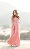 Spelling Pregnant Woman's Dress By Sexy Loose Tailings Short Sleeves Pregnant Dress 1980 Maternity