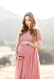 Spelling Pregnant Woman's Dress By Sexy Loose Tailings Short Sleeves Pregnant Dress 1980 Maternity