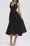 V-Neck Sleeveless Dress with Pockets DJPT