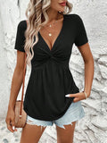 Plunge Short Sleeve Top DJPT