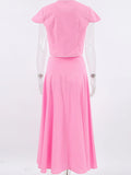 Sleeve Top and Skirt set DJPT
