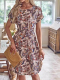 Short Sleeve Casual Dress DJPT