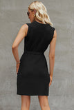 Round Neck Sleeveless Sweater Dress DJPT