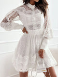 Lantern Sleeve Mini Dress DJPT