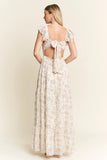 By Jane Full Size Ruffle Sleeve Tiered Maxi Dress Plus Size DJPT