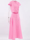 Sleeve Top and Skirt set DJPT