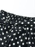Dot One-Shoulder Top and Mini Skirt Set DJPT