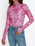 Mock Neck Long Sleeve T-Shirt DJPT