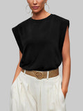 Round Neck Cap Sleeve T-Shirt DJPT