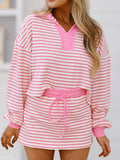 Top and Skirt Set with Drawstring DJPT