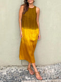 Size Sleeveless Gradient Tank Midi Dress Plus Size DJPT