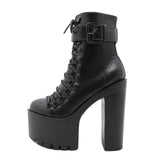 Large Autumn And Winter New Thick-Bottom Waterproof Table Night Shop Women Thick High And Short Boots Women Boots High Quality Shoes