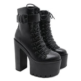 Large Autumn And Winter New Thick-Bottom Waterproof Table Night Shop Women Thick High And Short Boots Women Boots High Quality Shoes