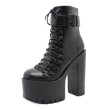Large Autumn And Winter New Thick-Bottom Waterproof Table Night Shop Women Thick High And Short Boots Women Boots High Quality Shoes