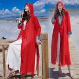 Salt Lake Yunnan Tourism Holiday Long Chiffon Outside The Summer Thin Skirt Dress Coat Women