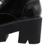 Large-Size Women's Shoe Chain New Thick-Soled Waterproof Table Women's Shoes Thick High Heel Short Boots High Quality Shoes