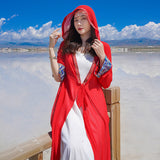 Salt Lake Yunnan Tourism Holiday Long Chiffon Outside The Summer Thin Skirt Dress Coat Women