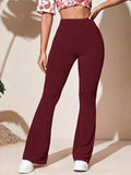 Size High-Waist Flare Active Pants Plus Size DJPT