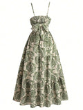 Printed Smocked Cami Dress DJPT
