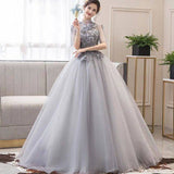 Performance Costume Female Puffy Skirt Long Vocal Student Art Dress Host Annual Evening Dress