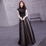 Dress 2025 New Fashion Black Banquet Host Noble Elegant Dress Party Woman