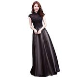 Dress 2025 New Fashion Black Banquet Host Noble Elegant Dress Party Woman