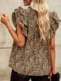 Sleeve Notched Blouse DJPT